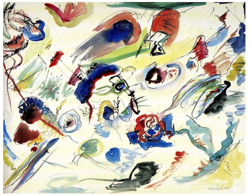 A picture of Vassily Kandinsky Untitled (First Abstract Watercolor), 1910