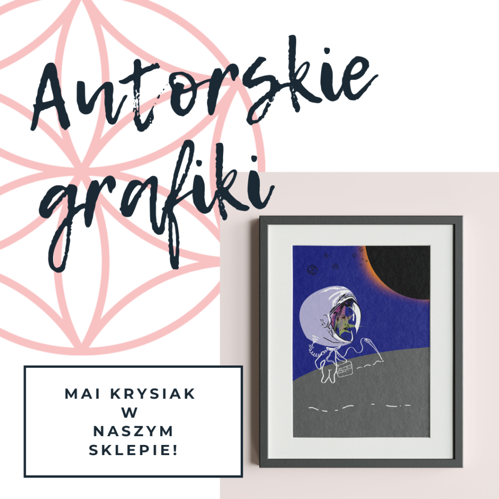 Baner reklamowy grafiki Mai Krysiak w naszym sklepie.