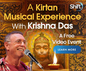 Reklama wydarzenia The Shift Network "A Kirtan Musical Experience with Krishna Das"