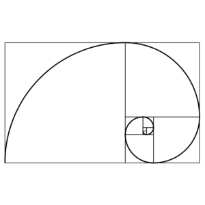 A golden spiral